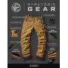 imageCQR Mens Winter Fleece Lined Pants WaterResistant Outdoor Stretch Work Pants Windproof Casual Pants with PocketsNylon Fleece Cargo Muddy
