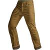 imageCQR Mens Winter Fleece Lined Pants WaterResistant Outdoor Stretch Work Pants Windproof Casual Pants with PocketsNylon Fleece Cargo Muddy