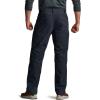 imageCQR Mens Winter Fleece Lined Pants WaterResistant Outdoor Stretch Work Pants Windproof Casual Pants with PocketsNylon Fleece Cargo Operator Navy
