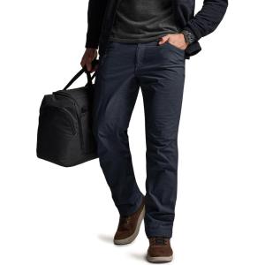 imageCQR Mens Winter Fleece Lined Pants WaterResistant Outdoor Stretch Work Pants Windproof Casual Pants with PocketsNylon Fleece Cargo Operator Navy