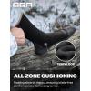 imageCQR 3 Pack Men and Women Wool Hiking Mid Calf Crew Socks Moisture Wicking Breathable Outdoor Tactical Cushion boot SocksRex Arc 10in Black