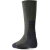 imageCQR 3 Pack Men and Women Wool Hiking Mid Calf Crew Socks Moisture Wicking Breathable Outdoor Tactical Cushion boot SocksRex Arc 10in Soil Green