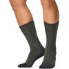 imageCQR 3 Pack Men and Women Wool Hiking Mid Calf Crew Socks Moisture Wicking Breathable Outdoor Tactical Cushion boot SocksRex Arc 10in Soil Green