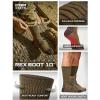imageCQR 3 Pack Men and Women Wool Hiking Mid Calf Crew Socks Moisture Wicking Breathable Outdoor Tactical Cushion boot SocksRex Boot 10in Coyote Brown