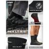 imageCQR 3 Pack Men and Women Wool Hiking Mid Calf Crew Socks Moisture Wicking Breathable Outdoor Tactical Cushion boot SocksRex Lt 85in Black