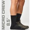 imageCQR 3 Pack Men and Women Wool Hiking Mid Calf Crew Socks Moisture Wicking Breathable Outdoor Tactical Cushion boot SocksRex Lt 85in Black