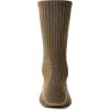 imageCQR 3 Pack Men and Women Wool Hiking Mid Calf Crew Socks Moisture Wicking Breathable Outdoor Tactical Cushion boot SocksRex Lt 85in Coyote Brown
