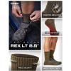 imageCQR 3 Pack Men and Women Wool Hiking Mid Calf Crew Socks Moisture Wicking Breathable Outdoor Tactical Cushion boot SocksRex Lt 85in Coyote Brown