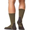 imageCQR 3 Pack Men and Women Wool Hiking Mid Calf Crew Socks Moisture Wicking Breathable Outdoor Tactical Cushion boot SocksRex Tac 85in BlackSoil GreenCoyote Brown