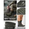imageCQR 3 Pack Men and Women Wool Hiking Mid Calf Crew Socks Moisture Wicking Breathable Outdoor Tactical Cushion boot SocksRex Tac 85in Soil Green