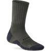 imageCQR 3 Pack Men and Women Wool Hiking Mid Calf Crew Socks Moisture Wicking Breathable Outdoor Tactical Cushion boot SocksRex Tac 85in Soil Green