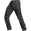 imageCQR Mens Utility Flex Cargo Pants ClassicFit Casual Stretch Work Pants Water Resistant Lightweight Tactical Hiking PantsSentinel Lib Black