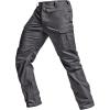 imageCQR Mens Utility Flex Cargo Pants ClassicFit Casual Stretch Work Pants Water Resistant Lightweight Tactical Hiking PantsSentinel Lib Charcoal