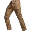 imageCQR Mens Utility Flex Cargo Pants ClassicFit Casual Stretch Work Pants Water Resistant Lightweight Tactical Hiking PantsSentinel Lib Cougar