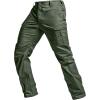 imageCQR Mens Utility Flex Cargo Pants ClassicFit Casual Stretch Work Pants Water Resistant Lightweight Tactical Hiking PantsSentinel Lib Green Kelp