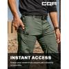 imageCQR Mens Utility Flex Cargo Pants ClassicFit Casual Stretch Work Pants Water Resistant Lightweight Tactical Hiking PantsSentinel Lib Green Kelp