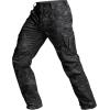 imageCQR Mens Utility Flex Cargo Pants ClassicFit Casual Stretch Work Pants Water Resistant Lightweight Tactical Hiking PantsTac Utility Camo Black