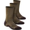 imageCQR 3 Pack Men and Women Wool Hiking Mid Calf Crew Socks Moisture Wicking Breathable Outdoor Tactical Cushion boot SocksRex Tac 85in Coyote Brown