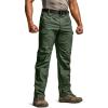 imageCQR Mens Utility Flex Cargo Pants ClassicFit Casual Stretch Work Pants Water Resistant Lightweight Tactical Hiking PantsSentinel Lib Green Kelp
