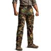 imageCQR Mens Utility Flex Cargo Pants ClassicFit Casual Stretch Work Pants Water Resistant Lightweight Tactical Hiking PantsTac Woodland Olive