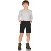imageCQR Kids Youth Pull on Cargo Shorts Outdoor Camping Hiking Shorts Lightweight Elastic Waist Athletic Short with PocketsDriflex Black