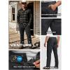 imageCQR Mens Motion Utility Casual Pants Regular Fit Lightweight Work Pants Water Resistant Outdoor Stretch Pants with PocketsVenture Lt Black