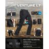 imageCQR Mens Motion Utility Casual Pants Regular Fit Lightweight Work Pants Water Resistant Outdoor Stretch Pants with PocketsVenture Lt Black