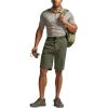 imageCQR Mens Quick Dry Stretch Hiking Cargo Shorts Lightweight Water Resistant Tactical Casual Golf amp Outdoor with PocketsHike Flex Khaki