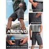 imageCQR Mens Quick Dry Stretch Hiking Cargo Shorts Lightweight Water Resistant Tactical Casual Golf amp Outdoor with PocketsPeak Carbon Grey