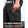 imageCQR Mens Quick Dry Stretch Hiking Cargo Shorts Lightweight Water Resistant Tactical Casual Golf amp Outdoor with PocketsRocky Black