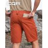 imageCQR Mens Quick Dry Stretch Hiking Cargo Shorts Lightweight Water Resistant Tactical Casual Golf amp Outdoor with PocketsRocky Burnt Orange