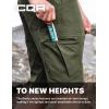 imageCQR Mens Quick Dry Stretch Hiking Cargo Shorts Lightweight Water Resistant Tactical Casual Golf amp Outdoor with PocketsRocky Fuscous Green