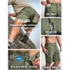 imageCQR Mens Quick Dry Stretch Hiking Cargo Shorts Lightweight Water Resistant Tactical Casual Golf amp Outdoor with PocketsRocky Fuscous Green