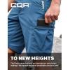 imageCQR Mens Quick Dry Stretch Hiking Cargo Shorts Lightweight Water Resistant Tactical Casual Golf amp Outdoor with PocketsRocky Glaucous
