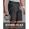 imageCQR Mens Quick Dry Stretch Hiking Cargo Shorts Lightweight Water Resistant Tactical Casual Golf amp Outdoor with PocketsShendo Trail WBelt Black