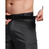 imageCQR Mens Quick Dry Stretch Hiking Cargo Shorts Lightweight Water Resistant Tactical Casual Golf amp Outdoor with PocketsShendo Trail WBelt Black
