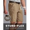 imageCQR Mens Quick Dry Stretch Hiking Cargo Shorts Lightweight Water Resistant Tactical Casual Golf amp Outdoor with PocketsShendo Trail WBelt Cougar