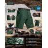imageCQR Mens Quick Dry Stretch Hiking Cargo Shorts Lightweight Water Resistant Tactical Casual Golf amp Outdoor with PocketsShendo Trail WBelt Jade Green