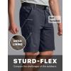 imageCQR Mens Quick Dry Stretch Hiking Cargo Shorts Lightweight Water Resistant Tactical Casual Golf amp Outdoor with PocketsShendo Trail WBelt Navy
