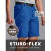 imageCQR Mens Quick Dry Stretch Hiking Cargo Shorts Lightweight Water Resistant Tactical Casual Golf amp Outdoor with PocketsShendo Trail WBelt Santorini Blue