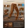 imageCQR Womens Flex Stretch Tactical Pants Water Resistant Ripstop Cargo Work Pants with Pockets for Outdoor amp HikingCaptain Copper Brown