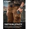 imageCQR Womens Flex Stretch Tactical Pants Water Resistant Ripstop Cargo Work Pants with Pockets for Outdoor amp HikingCaptain Copper Brown