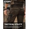 imageCQR Womens Flex Stretch Tactical Pants Water Resistant Ripstop Cargo Work Pants with Pockets for Outdoor amp HikingCaptain Dark Brown