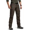 imageCQR Womens Flex Stretch Tactical Pants Water Resistant Ripstop Cargo Work Pants with Pockets for Outdoor amp HikingCaptain Dark Brown