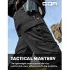 imageCQR Womens Flex Stretch Tactical Pants Water Resistant Ripstop Cargo Work Pants with Pockets for Outdoor amp HikingVanguard Black