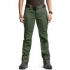 imageCQR Womens Flex Stretch Tactical Pants Water Resistant Ripstop Cargo Work Pants with Pockets for Outdoor amp HikingVanguard Green Kelp