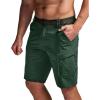 imageCQR Mens Quick Dry Stretch Hiking Cargo Shorts Lightweight Water Resistant Tactical Casual Golf amp Outdoor with PocketsShendo Trail WBelt Jade Green