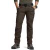 imageCQR Womens Flex Stretch Tactical Pants Water Resistant Ripstop Cargo Work Pants with Pockets for Outdoor amp HikingCaptain Dark Brown