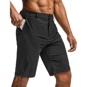 imageCQR Mens Quick Dry Stretch Hiking Cargo Shorts Lightweight Water Resistant Tactical Casual Golf amp Outdoor with PocketsHike Flex Black