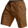 imageCQR Mens Flex Casual Cargo Shorts Lightweight Water Resistant Golf Shorts Stretch Tactical Work Shorts with MultiPocketNegotiator Copper Brown